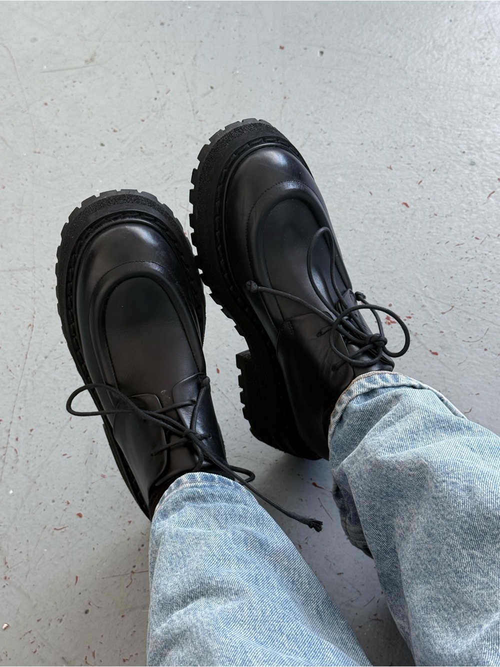 Marsell Black Platform Lace-Up Shoes - Picture 2 of 7